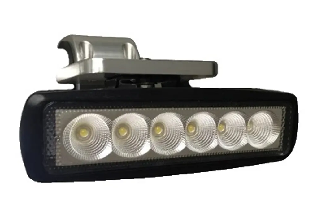 Projecteur marin LED 18W pour éclairage de pont et navigation de nuit noir