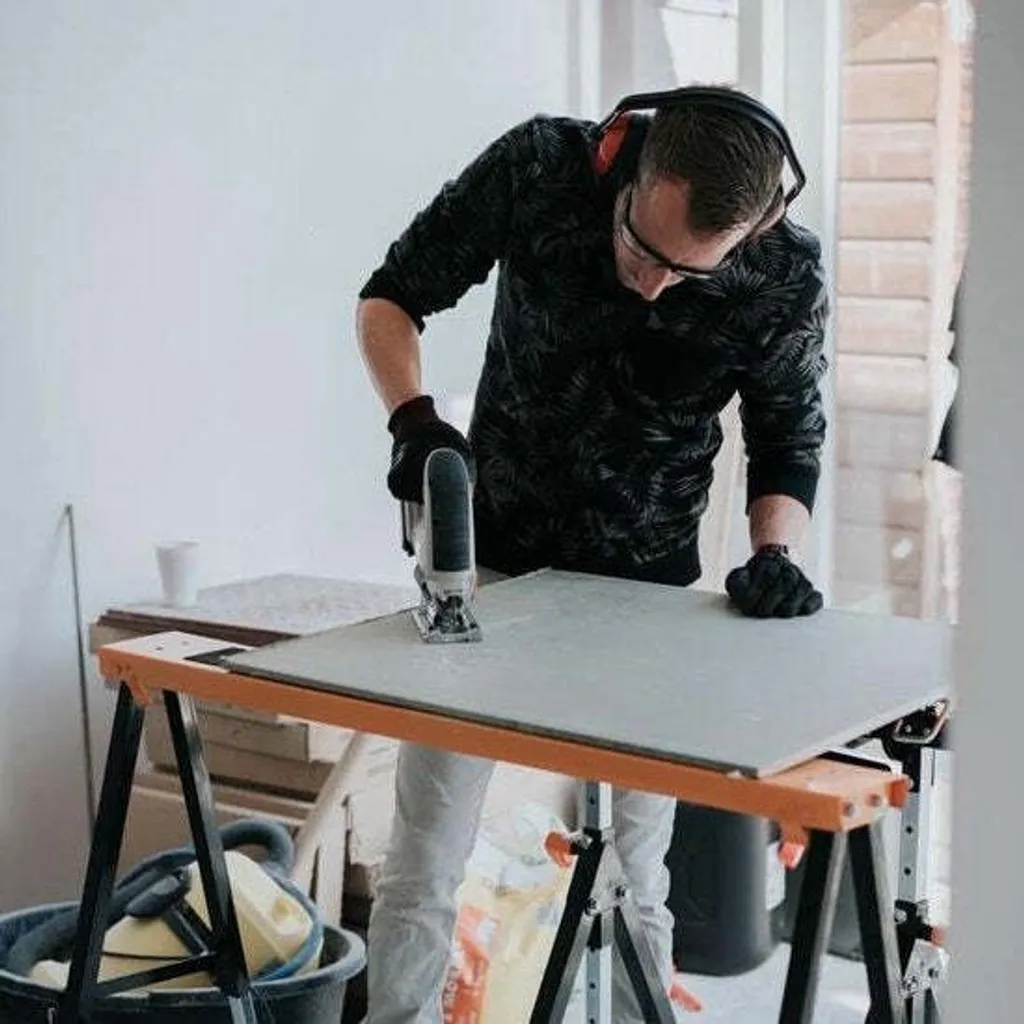 Support de sciage Batavia Telestop idéal pour établi de chantier mobile - 9