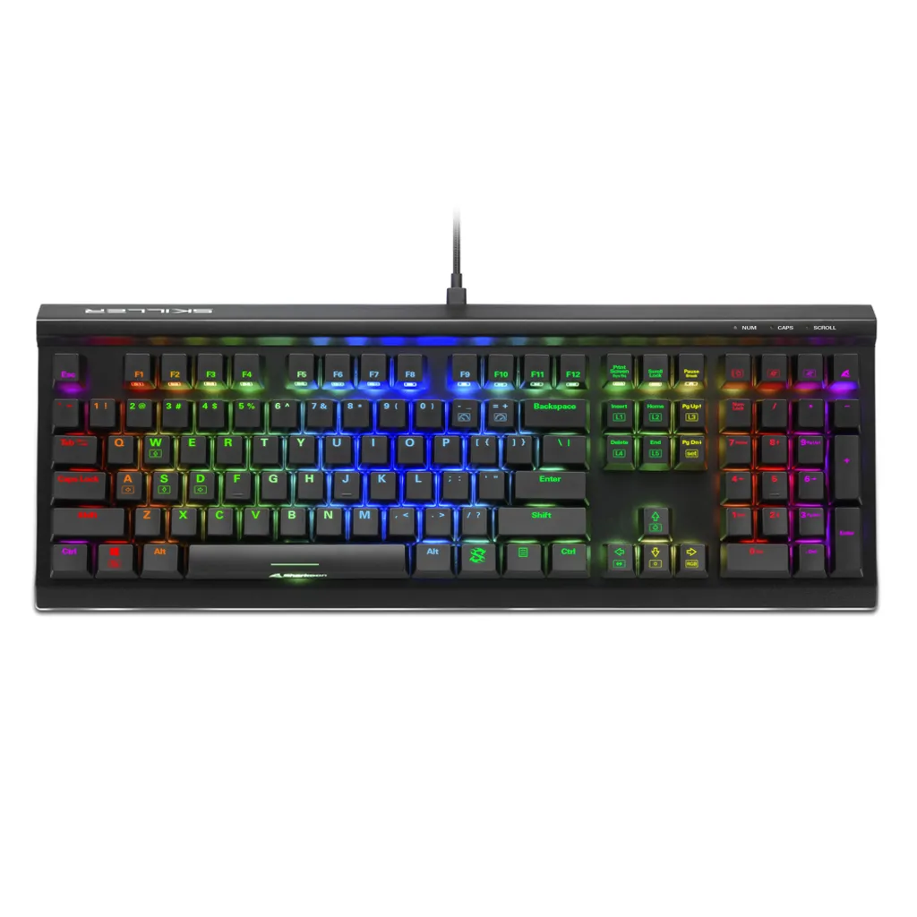 Sharkoon SKILLER SGK60 Clavier Gaming Mécanique Anti-Ghosting USB Noir