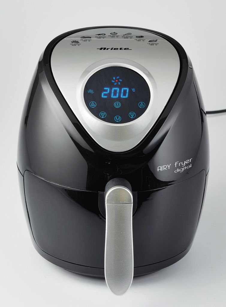 Ariete 4616/00, Heißluftfritteuse, 3,5 l, 200 °C, 60 min, Einzelbild, Schwarz, Silber