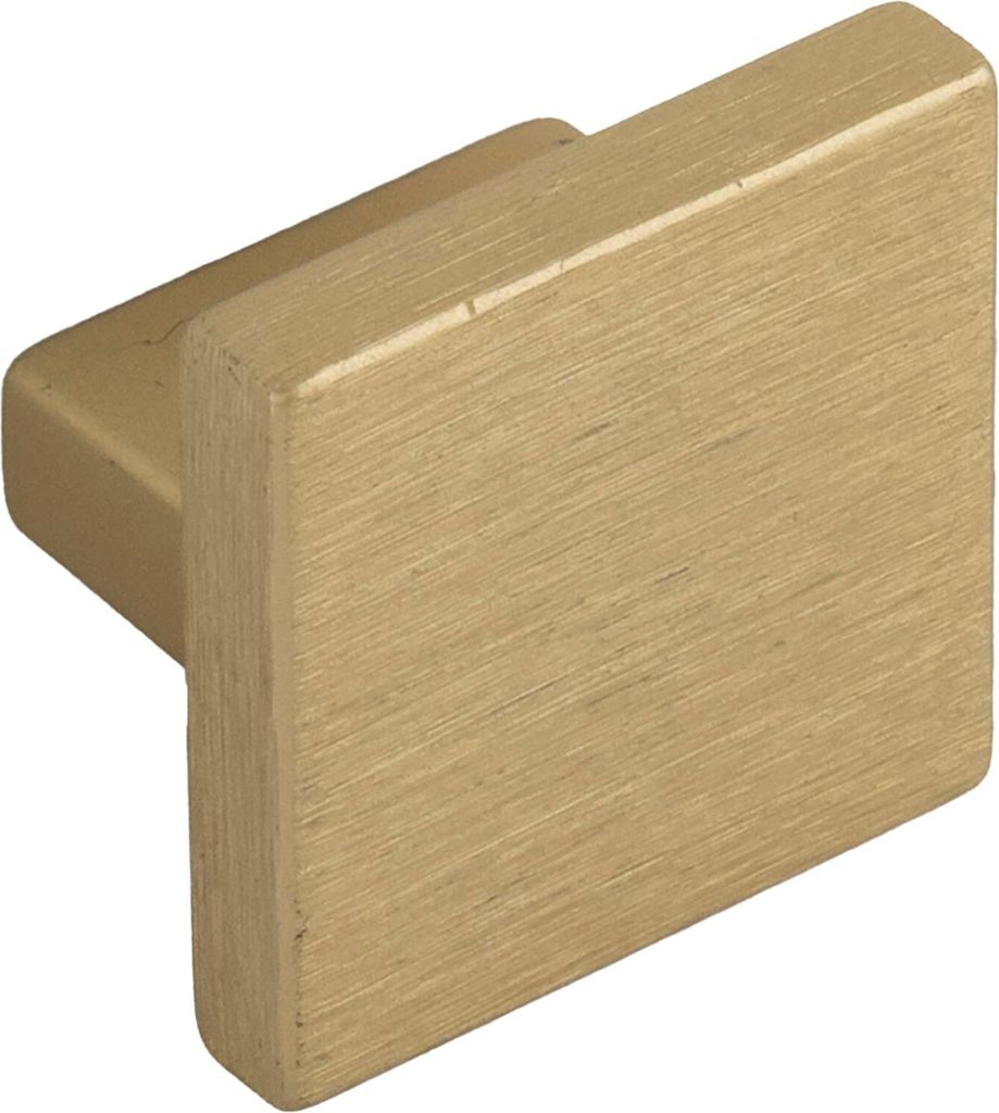 Citerion Line Möbelknopf Dulis 35x35mm - Türknauf eckig, gold matt gebürstet