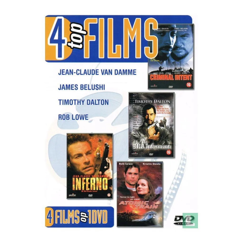 Lot de 4 Films DVD Action : Inferno et Atomic Train pour Soirée Cinéma
