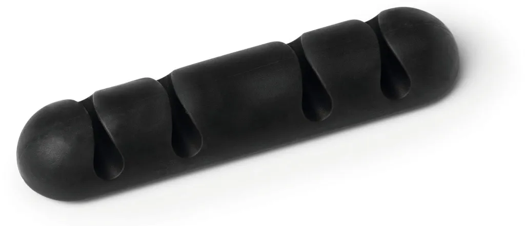 DURABLE Cavoline Clip 4: Organizza con Stile i tuoi Cavi (Grigio Scuro)