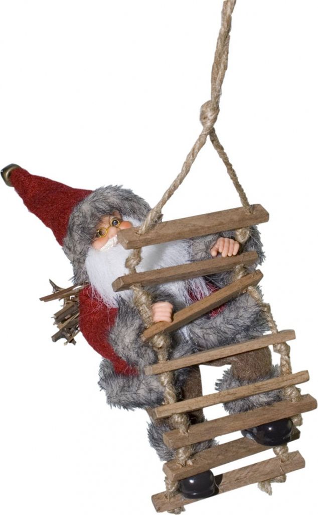 Weihnachtsmann Erwin mit Hängeschlaufe / Größe 18 cm