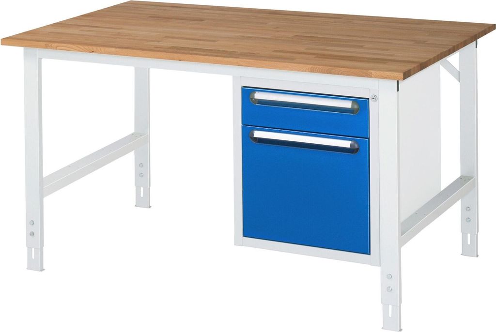 Rau Arbeitstisch Tom höhenverstellbar KM05, B1500xT1000xH760-1080mm, B-Platte-25mm