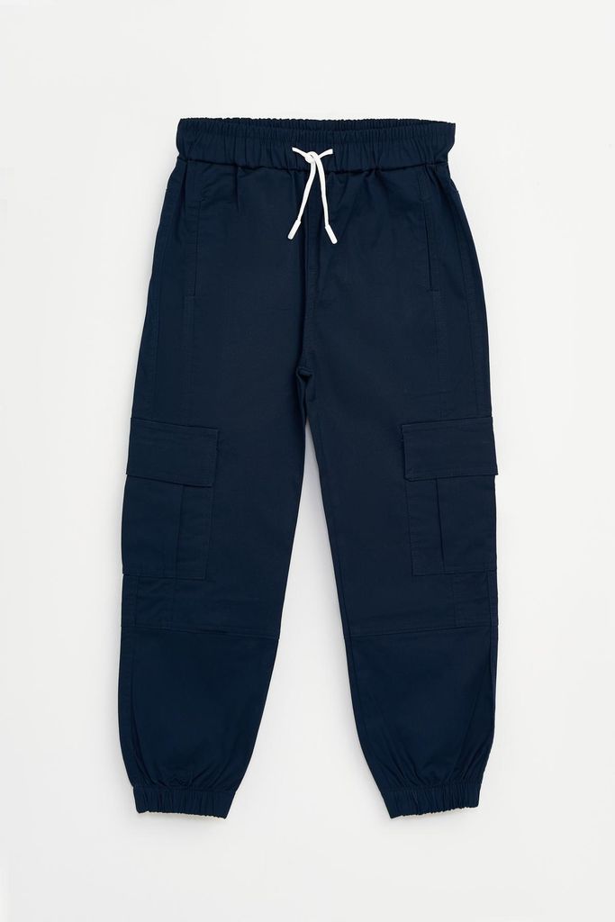 Bonito | Jungen Jogginghose Cargo - Größe 128 (7–8 Jahre) - Blau - Sportlich, bequem und atmungsaktiv