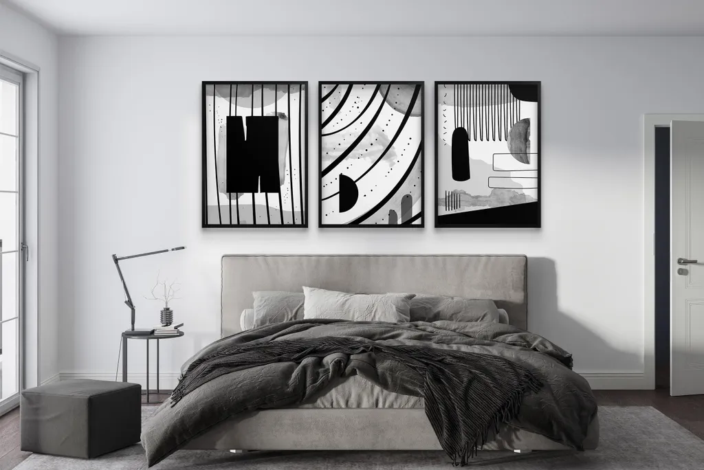 Poster murale Astratto Decorazione moderna della camera da letto - 4