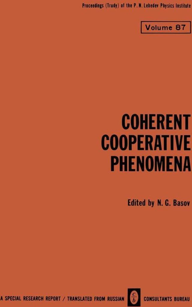 Coherent Cooperative Phenomena