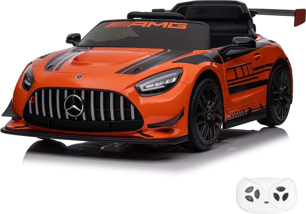 Kinder Elektroauto 12V - Mercedes AMG GT3 - 1 bis 6 Jahre - Orange