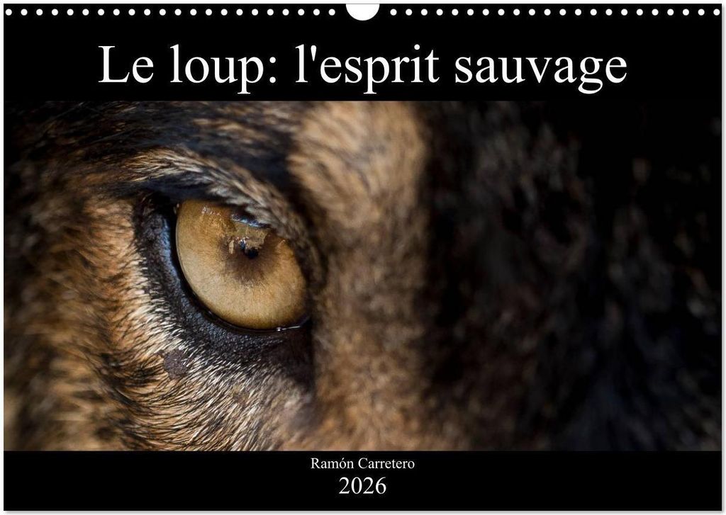 Le loup: l'esprit sauvage (Calendrier mural 2026 DIN A3 vertical), CALVENDO calendrier mensuel