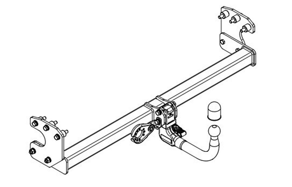 STEINHOF K-101 Anhängerkupplung 1650kg Max für KIA EV6 (CV)