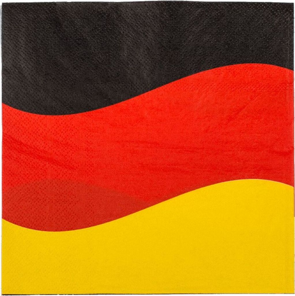 Papierservietten, Deutschlandflagge