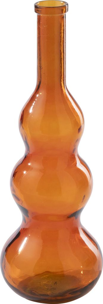 J-Line Vase Glas Dunkelorange