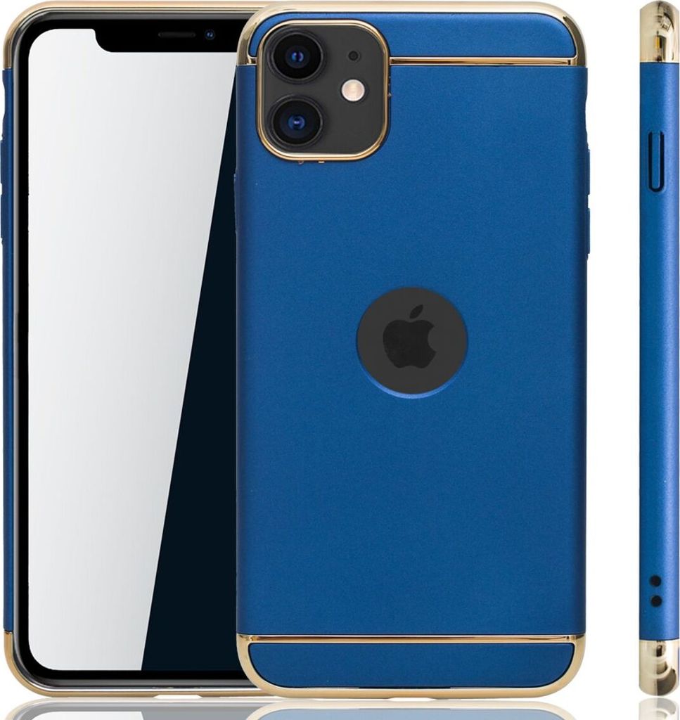 Apple iPhone 11 Handy Hülle Schutz Case Bumper Hard Cover Blau