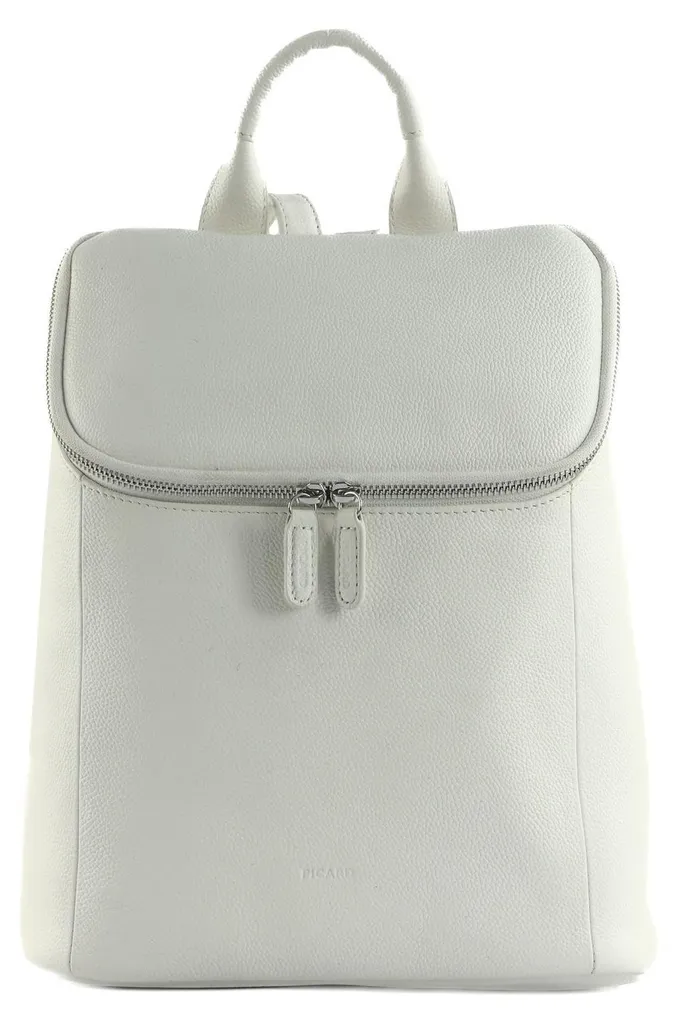 PICARD Luis Backpack White Lily - Sac à dos en cuir blanc élégant