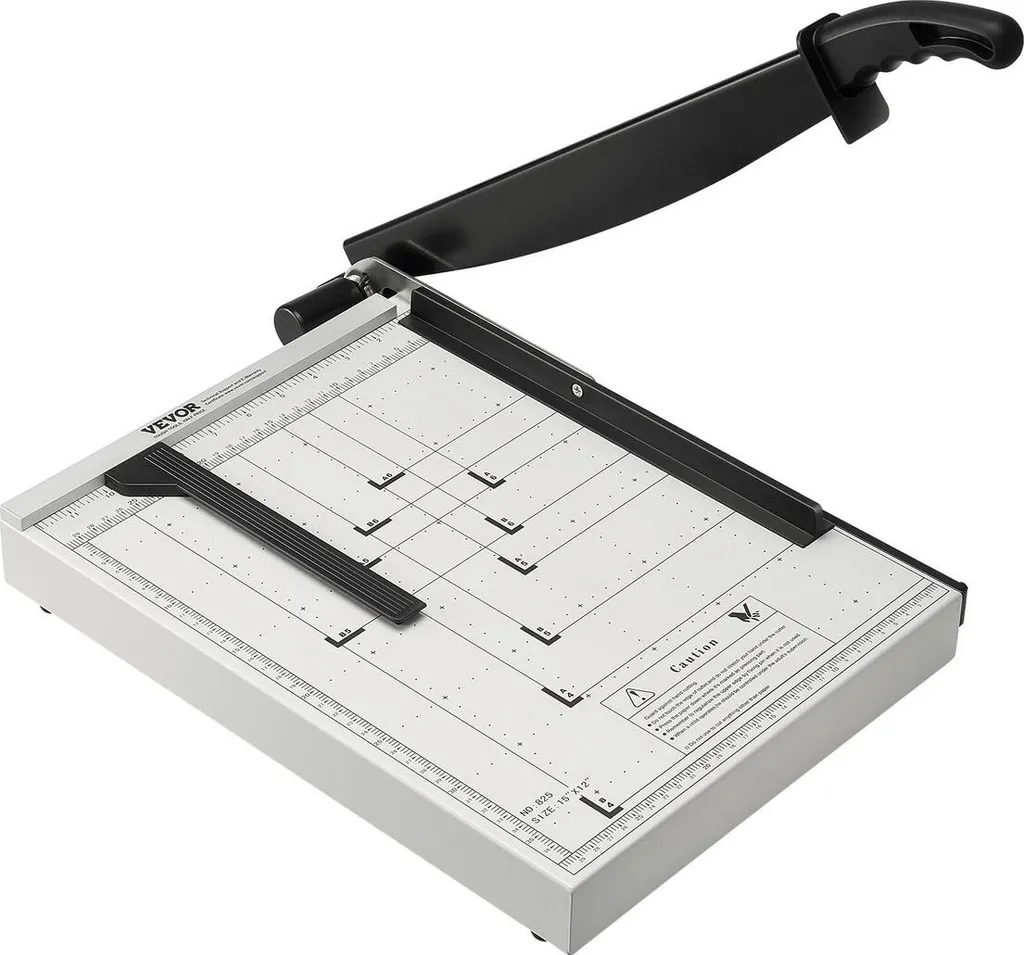 Coupe-papier robuste de 38cm pour bureau et école avec verrouillage lame