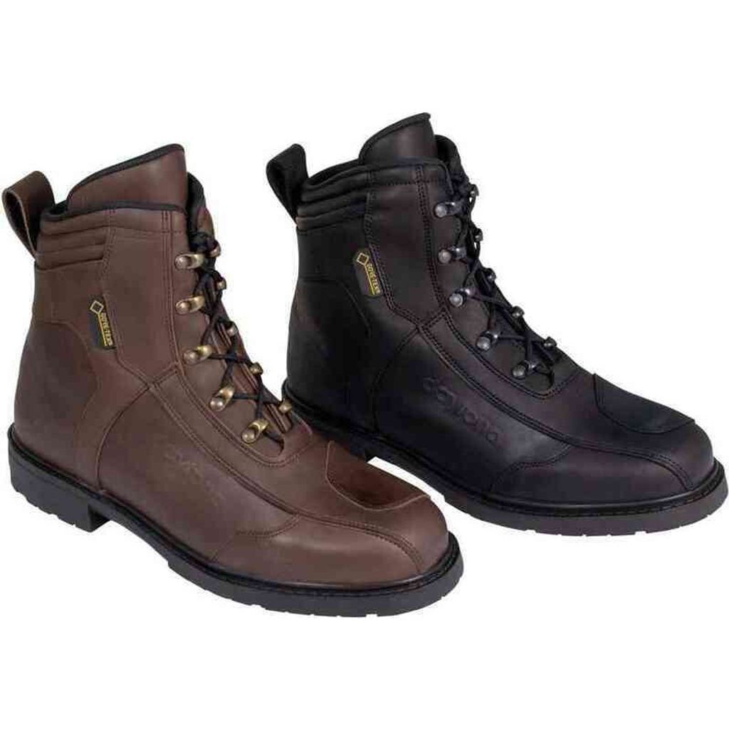 Daytona AC Classics GTX Gore-Tex wasserdichte Motorradstiefel Farbe: Schwarz, Grösse: 46