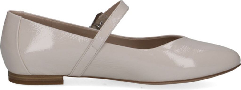 Caprice Damen Ballerina Mary Jane Leder Schnalle 9-22112-44, Größe:38 EU, Farbe:Weiß