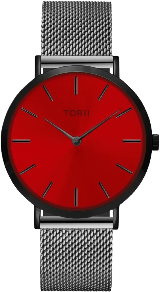 Orologio da polso da donna TORII B38SM.TB Rosso moda classica