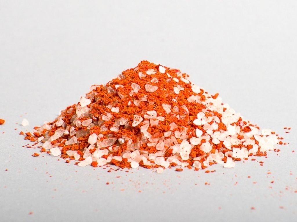 Chili-Salz grob - Meersalz mit Chiliflocken - für die Mühle - Chilisalz - 100g