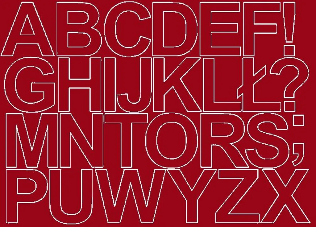 Lettere Adesive 8 cm Rosso Scuro Lucide | Vinile Professionale per Esterni