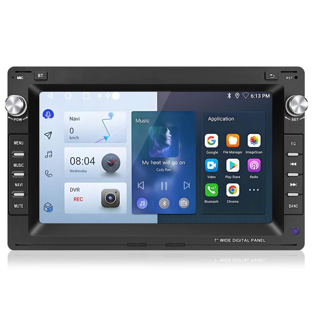 7 "Android 13 1+32GB Autoradio Carplay Für vw polo 9N Obrázok produktu 