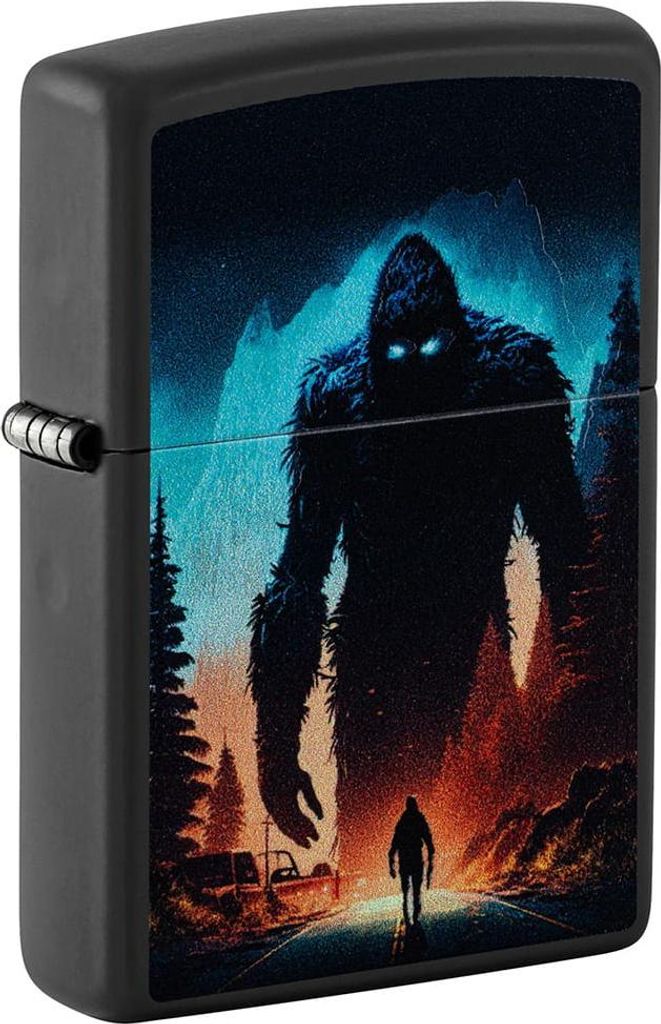 Zippo Benzinfeuerzeug Sasquatch 60007571 - Mystisches Design, Windproof, Zeitlose Zuverlässigkeit