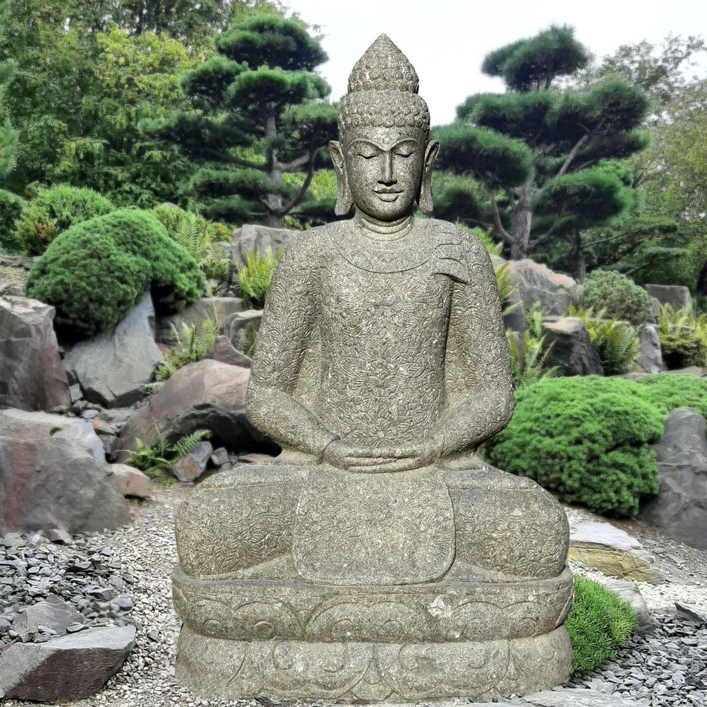 Stonox Buddha statua Nagercoil pietra naturale resistente Immagine del prodotto 