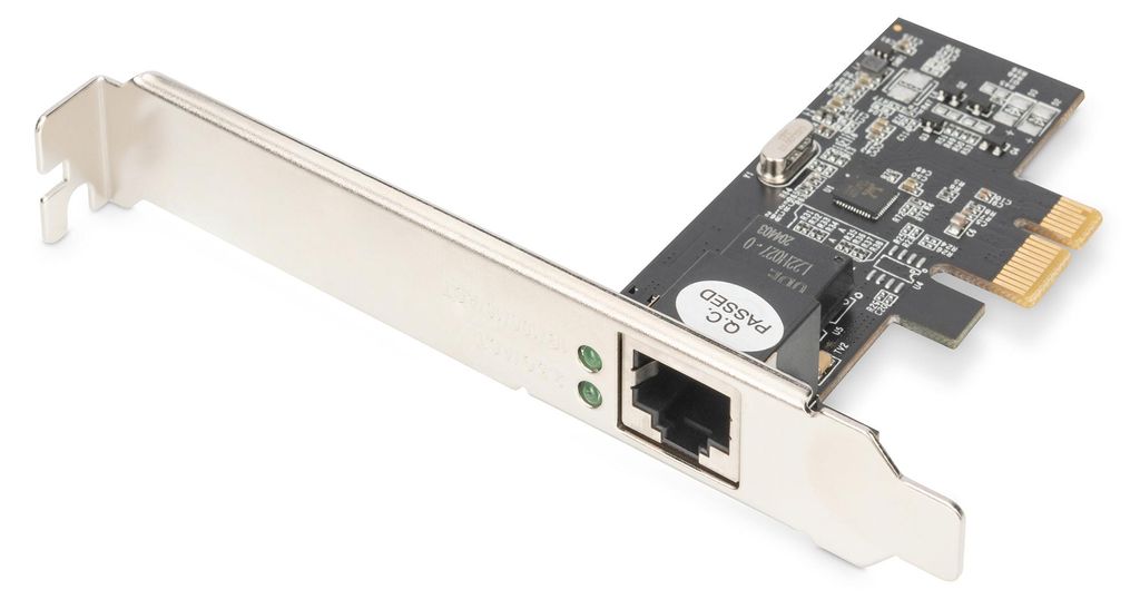 DIGITUS Single Port 2,5 Gigabit Ethernet Netzwerkkarte, RJ45, PCI Express, Realtek Chipsatz