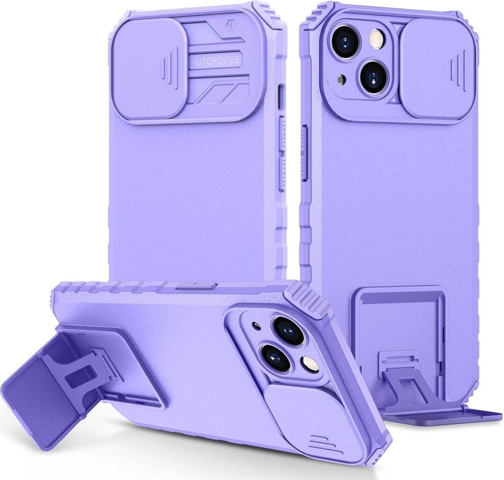 König Design Hülle kompatibel mit Apple iPhone 15 Kunststoff Soft Handyhülle - Handy Case Lila