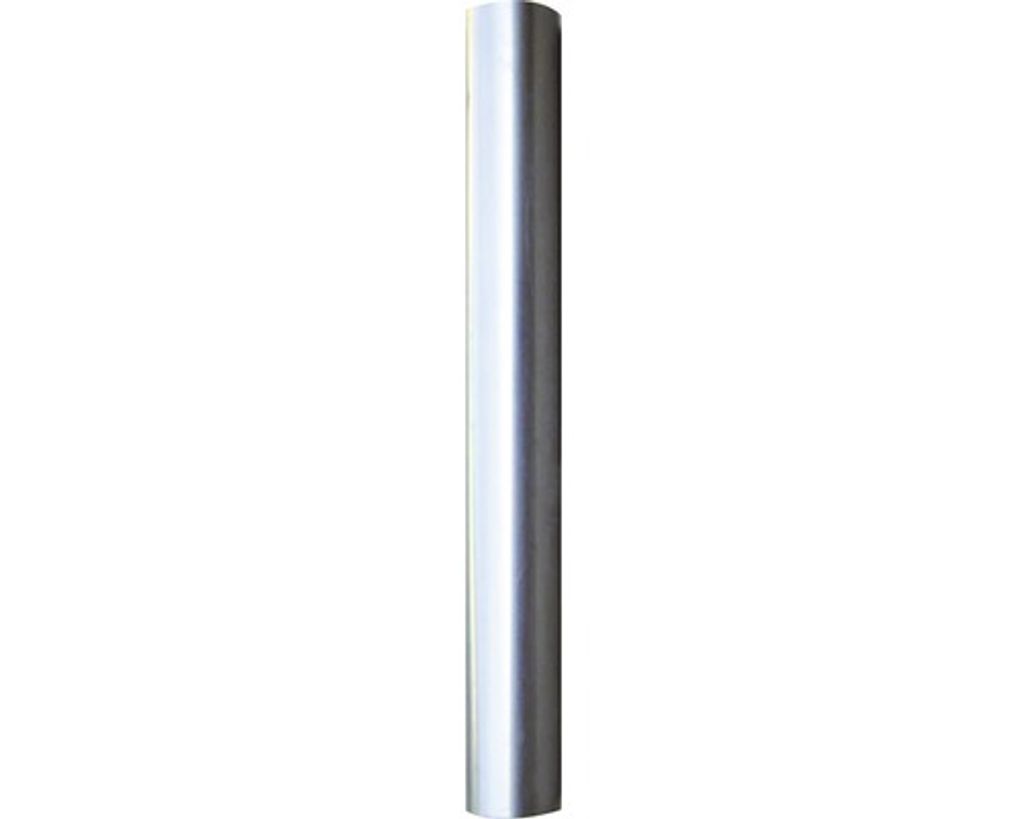 A single, silver, cylindrical object is shown vertically against a white background.