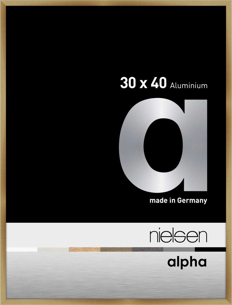 Cadre Nielsen en aluminium Alpha 30 x 40 cm, couleur ambre Image du produit 