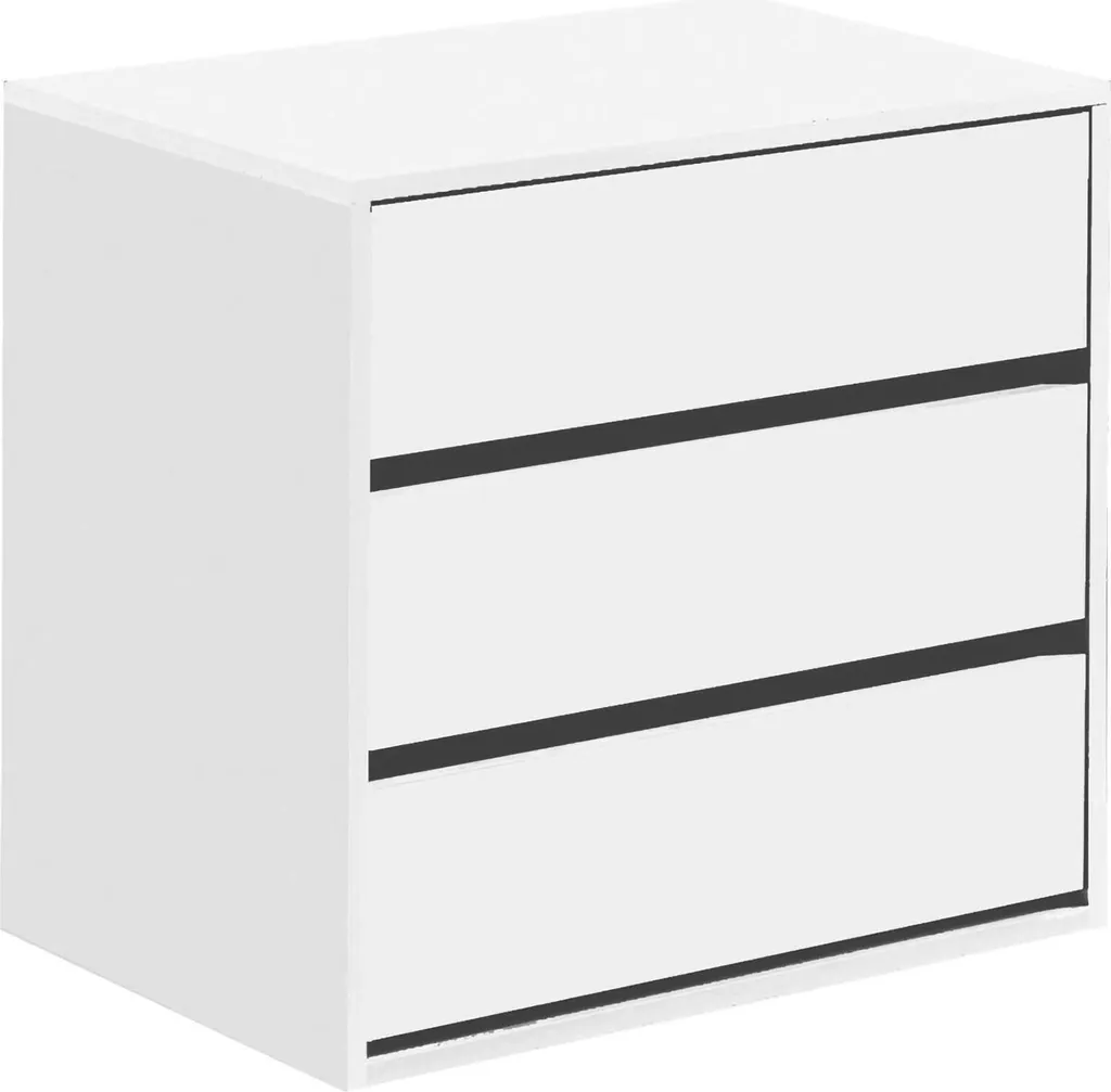 Cassettiera Interna Armadio Dmora Antar 3 Cassetti - Max 60cm Prof.