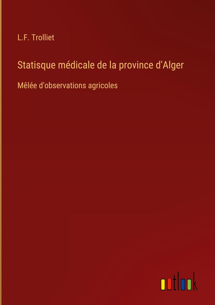 Statisque médicale de la province d'Alger