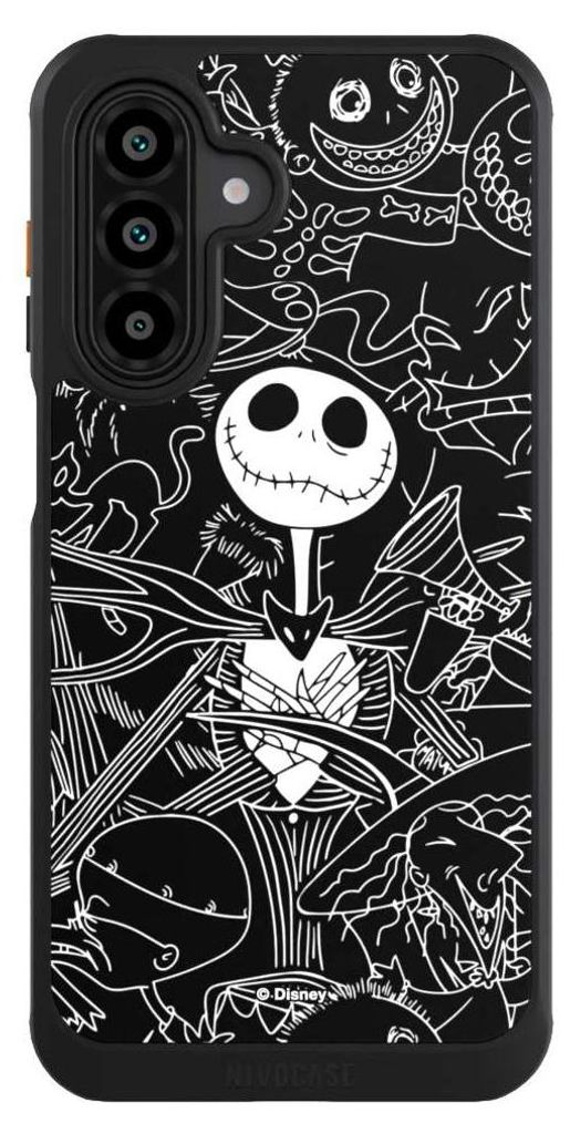 NIVOCASE Hülle für Samsung Galaxy A17 5G Handyhülle NIVOcore Case Schwarz Disney Halloween Nightmare Before Christmas