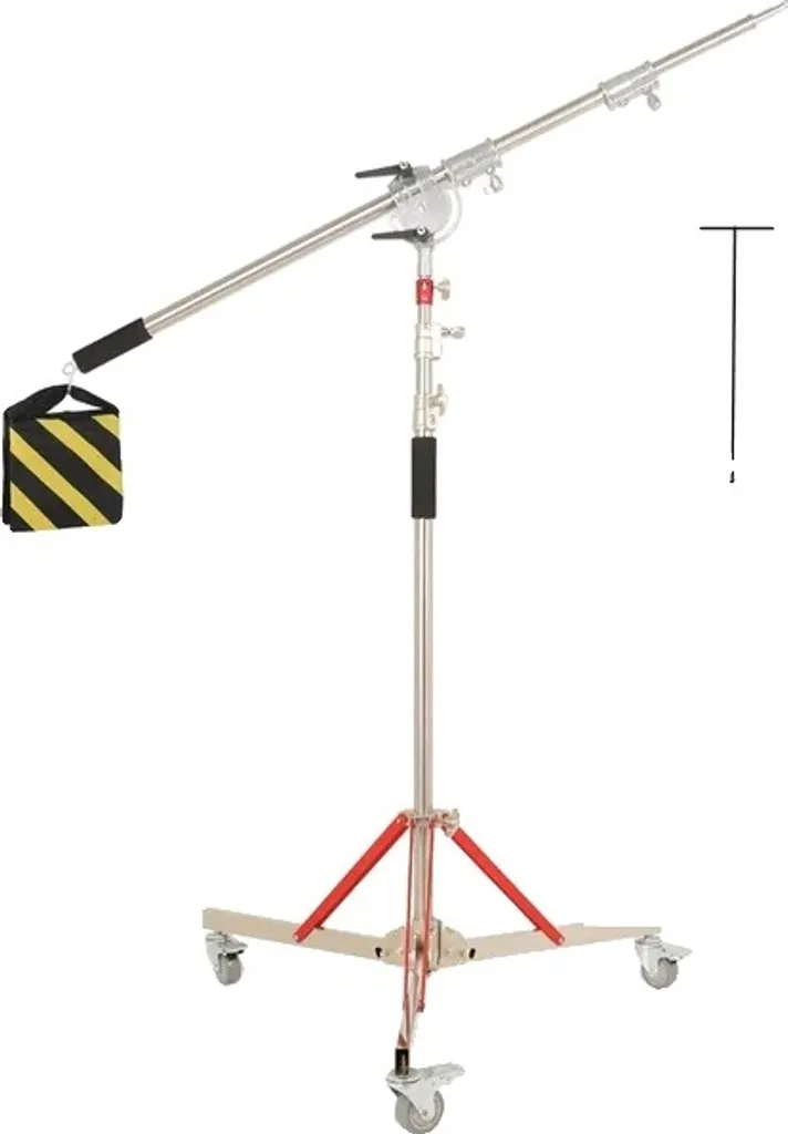 Pied de projecteur inox 3,2M ultra résistant compatible sacs de sable