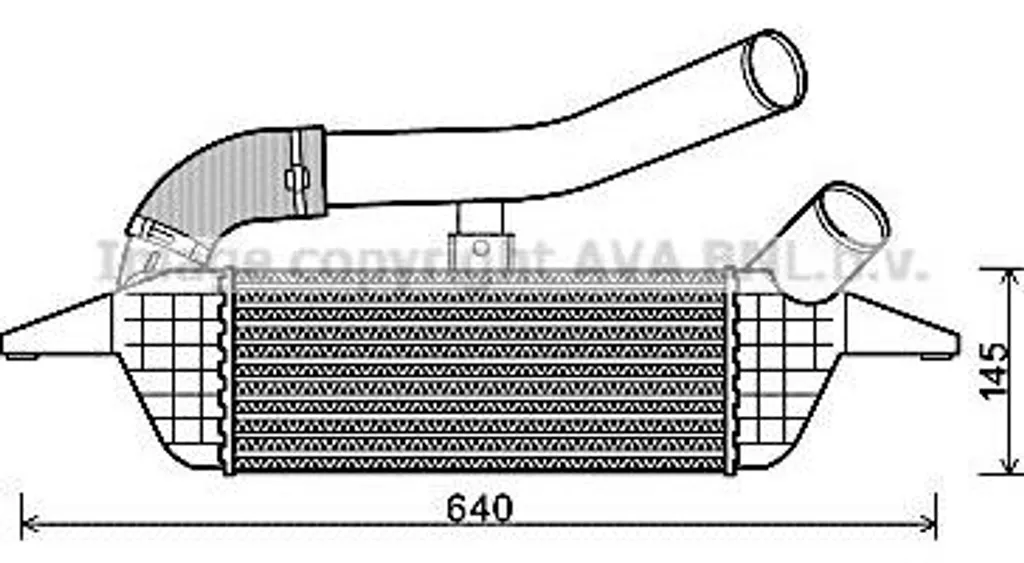Refroidisseur Turbocompresseur H100 AVA HY4228 Référence 2819042701