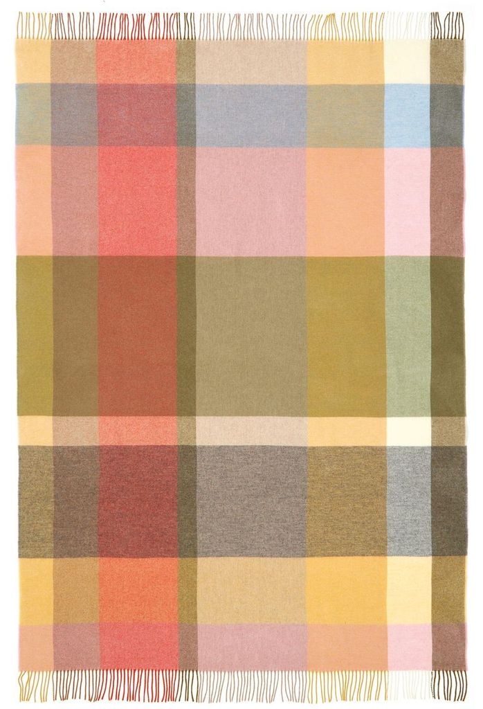 Eagle Products Decke RIMINI, 130x200 cm, khaki, silber, rosa