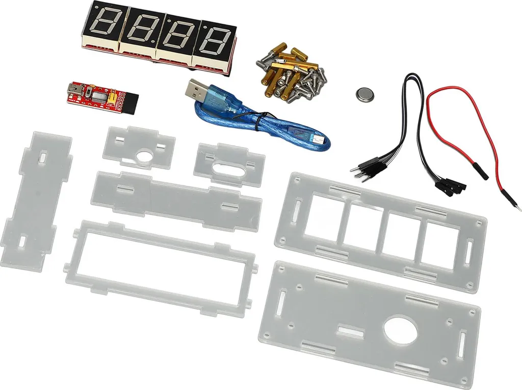 Horloge Digitale DIY avec Affichage Précis et Pièces Électroniques Kit