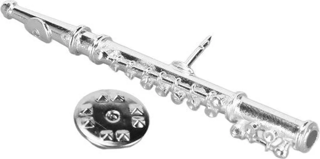 Broche de Musique Bugle en Argent pour Concert et Tenue de Soirée