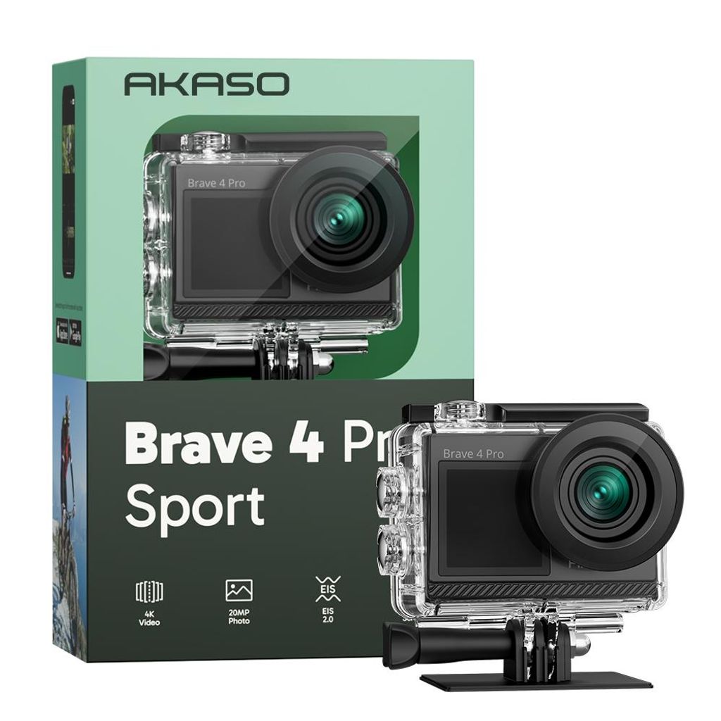 AKASO Brave 4 Pro Sport grau Action Cam 4K 30FPS 12 MP Produktbild 