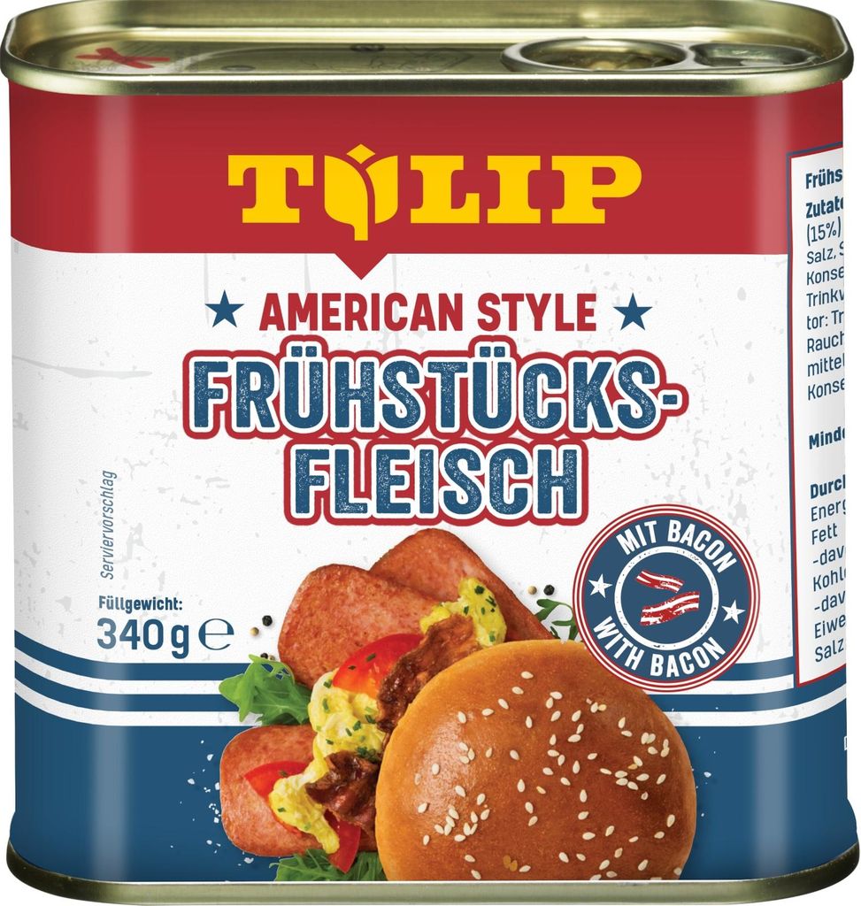 TULIP Frühstücksfleisch 340g American Style Original Dosenfleisch Konserve