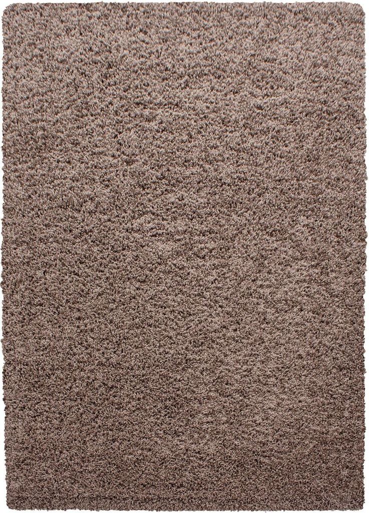 Hochflor Teppich Lux Läufer, Farbe: Mokka, Größe:100x200 cm