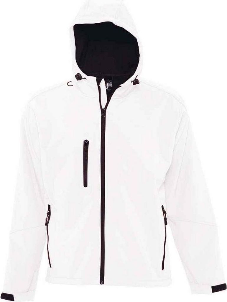 SOLS - "Replay" Softshelljacke mit Kapuze für Herren LT2120 (XS) (Weiß)