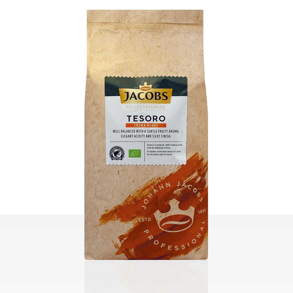 Jacobs Tesoro Caffé Crema Peru - 1kg  Kaffeebohnen, 100% Produktbild 