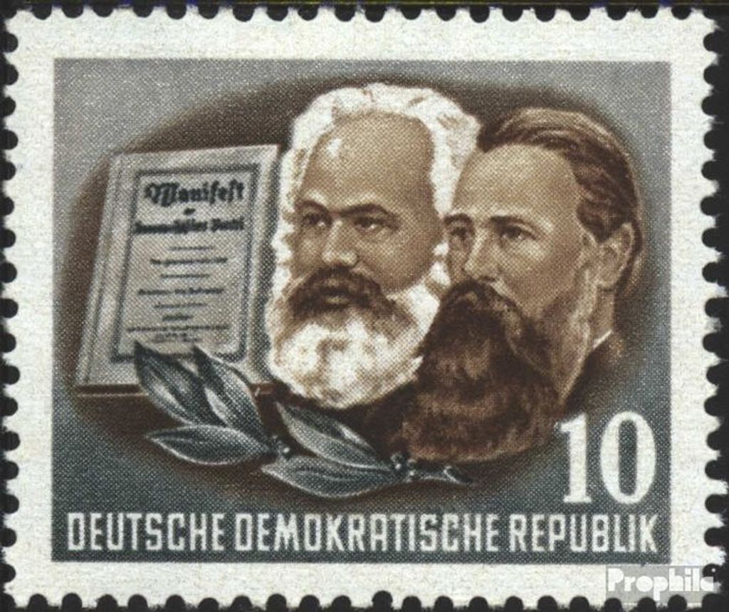 Briefmarken DDR 1953 Mi 345 postfrisch 70.Todestag von Marx