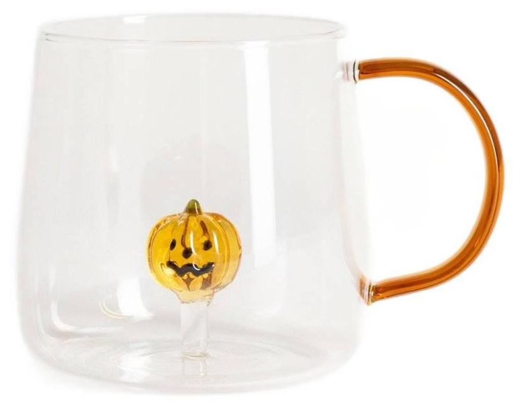 HOMLA Szklanka PUMPKIN z uchem i dynią w środku 470 ml Zdjęcie produktu 