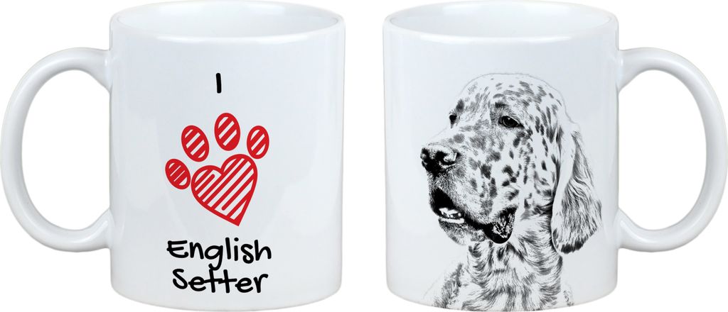 English Setter, Englischer Setter - Tasse mit Hund, entzückende Tasse mit Grafik, Geschenk mit Ihrem Foto von der Marke Art-Dog
