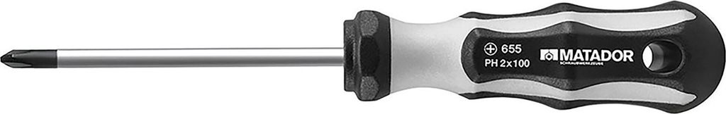 Schraubendreher, 2K, Kreuzschlitz, PH 1x80 m