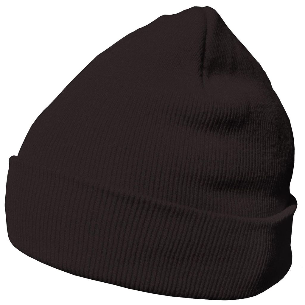 DonDon Wintermütze warm klassisches Design modern und weich - lavagrau-braun